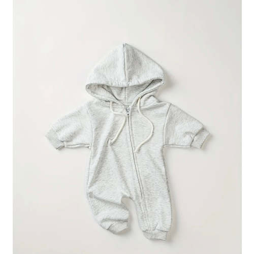 Hooded Zip-up Jumpsuit