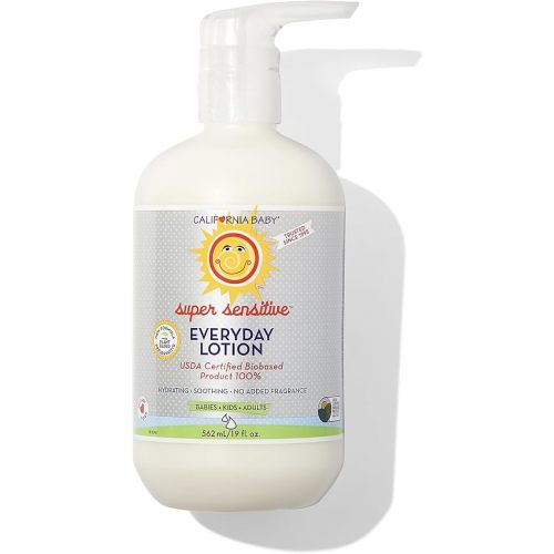 California Baby Super Sensitive Unscented Lotion | 100% Plant-Based Moisturizer | Baby Lotion For Newborn | Hypoallergenic Baby Lotion | 19 oz / 562mL