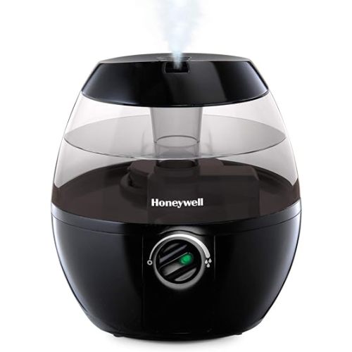 Honeywell HUL520B Mistmate Cool Mist Humidifier Black With Easy Fill Tank & Auto Shut-Off, For Small Room, Bedroom, Baby Room, Office