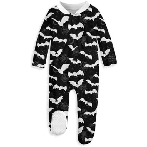 UNIFACO Baby Girls Boys Footed Pajamas One-Piece Sleeper Snug Fit Sleep and Play Zip Front Footie Romper 0-12 Month