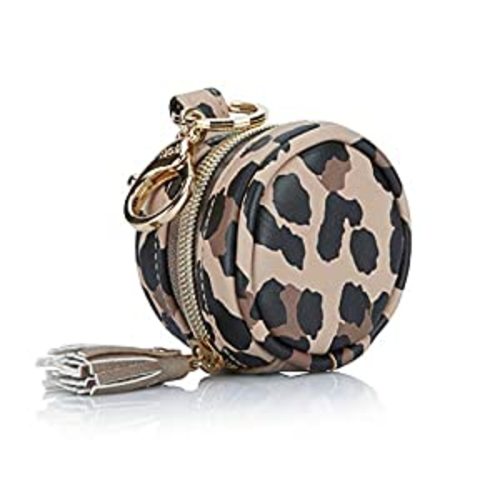 Amazon.com : Itzy Ritzy Pacifier Case with Clip – Pacifier Charm Pod Includes Clasp to Easily Attach to a Diaper Bag or Purse; Measures 2.5” in Diameter and Holds 2 Pacifiers, Leopard : Baby