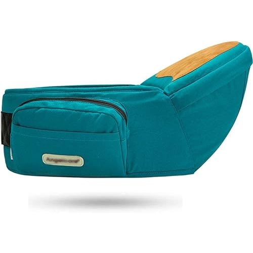 ANGELBB Baby Infant Hip Seat Carrier with Pockets Lightweight Toddler Waist Stool Seat Belt Carrier (Green)