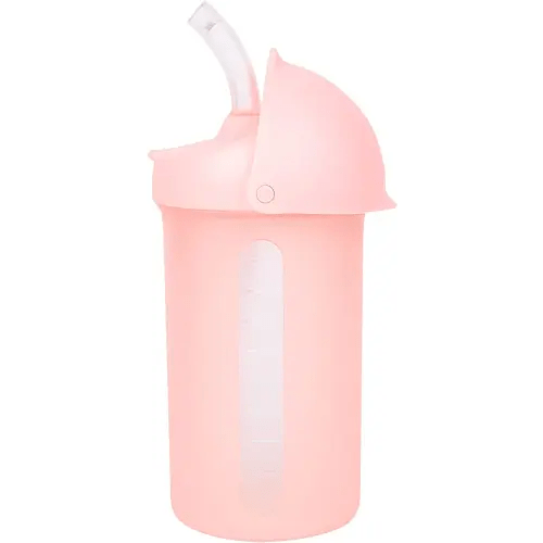  Boon Swig Toddler Silicone Straw Cup, 9 Ounces Pink