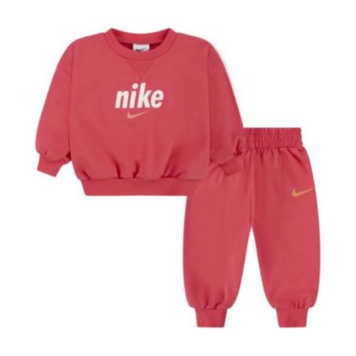 Baby French Terry Crewneck Top & Pants, 2-Piece Set