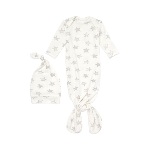Snuggle Knit Gown & Hat Set, Newborn
