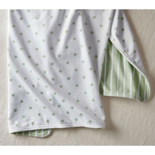 Dot & Stripe Chamois Baby Blanket