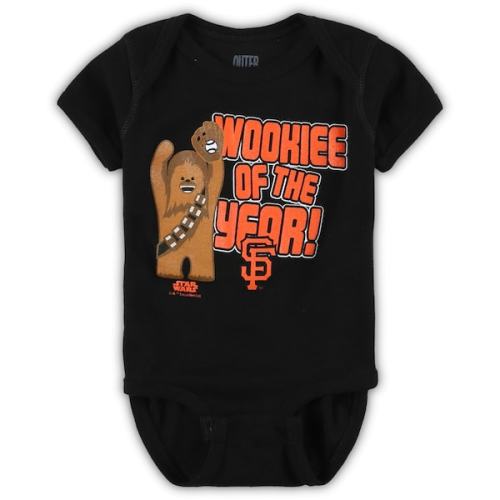 Newborn & Infant San Francisco Giants Black Star Wars Wookie of the Year Bodysuit