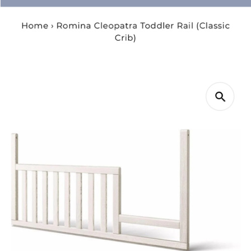Romina Cleopatra Toddler Rail (Classic Crib)