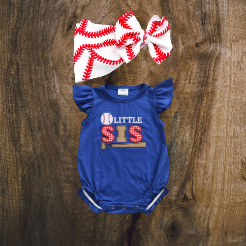 Little Sis Baseball Romper