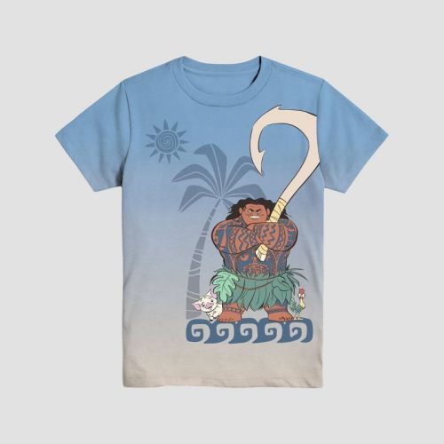 Boys' Disney Maui Short Sleeve Graphic T-Shirt - Khaki/Blue