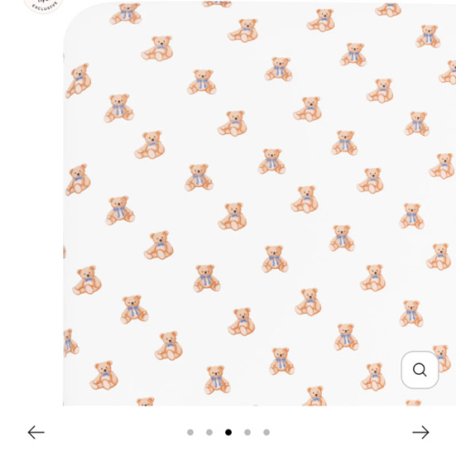 Crib Sheet in Teddy Bear