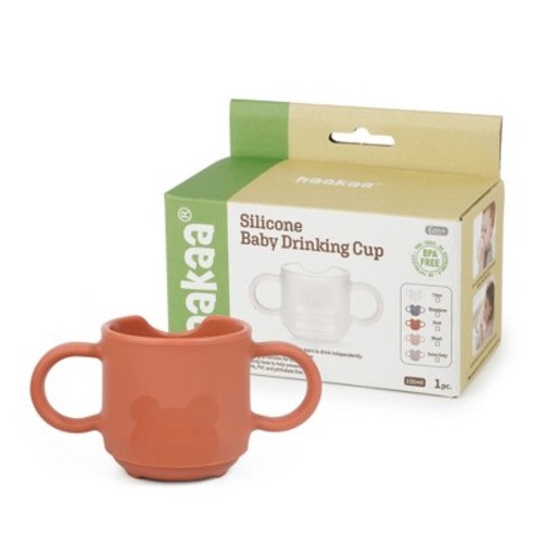 Haakaa Silicone Baby Drinking Cup 1 pk Rust