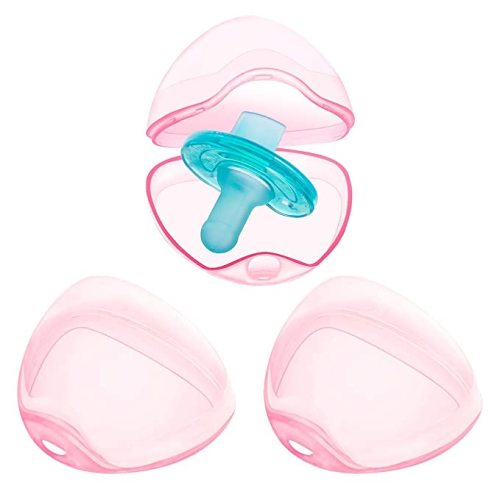 Amazon.com : LANEYLI Pacifier Case Pacifier Holder Case Pacifier Clip Binky Holder Case Pacifier Box Pacifier Accessories 3 Pack Pink : Baby
