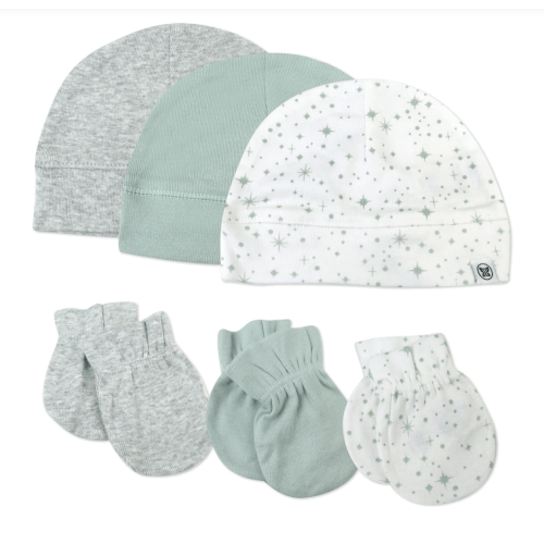 6-Piece Organic Cotton Mitt and Hat Set | Honest Baby Clothing