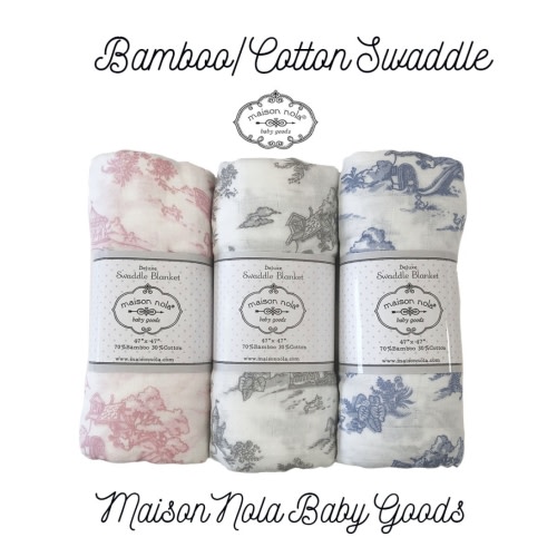 Bamboo Rayon/Cotton Muslin Swaddle | Maison Nola