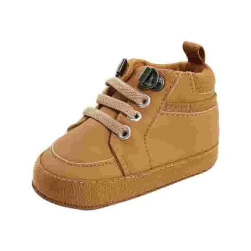 BOBOGOJP Baby Sock Shoes Toddler Walking Shoes First Walkers Cute Toddler Sneakers Prewalkers Rubber Sole (Brown,0~6 Months)