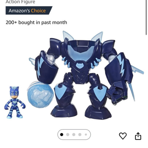 PJ Masks Robo-Catboy Preschool Toy with Lights and Sounds for Kids Ages 3 and Up, Catboy Robot Suit with Catboy Action Figure