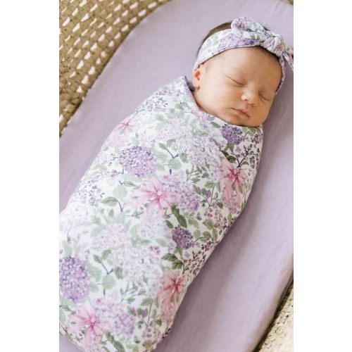 Oversized Swaddle Blanket | Lavender Lullaby