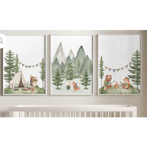 Animals Camping Nursery Prints – Silverwood Friends