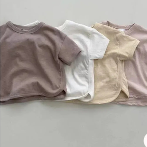 Baby Comfort Solid Color Simple T-shirt