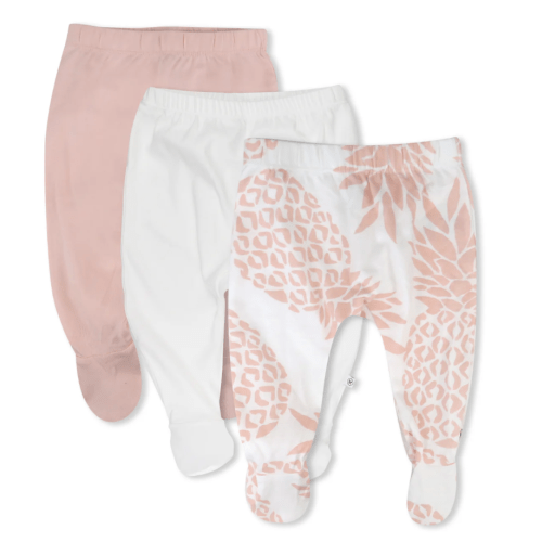 3-Pack Organic Cotton Footed Pants | Honest Baby Clothing