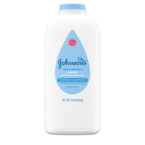 Johnson's Naturally Derived Cornstarch Baby Powder, Aloe & Vitamin E For Delicate Skin - 22oz
