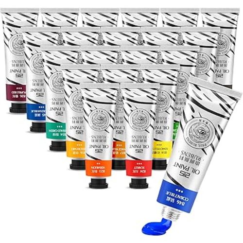 Paul Rubens Oil Paint, 20 Colors*50ml LargeTubes, Professional Oil Based Paint with High Saturation, Creamy Texture, and Consistency,Art Supplies for Artists, Students, Beginners-A Set