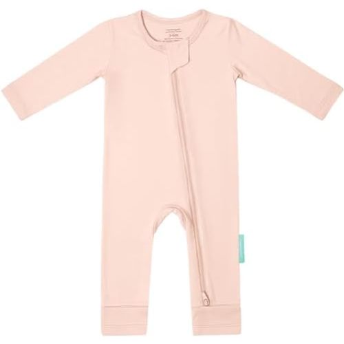 PurComfy Baby Long Sleeve Romper Jumpsuit, Premium Soft Rayon One Piece Pajamas Boy Girl 2-Way Zipper Coverall Sleeper