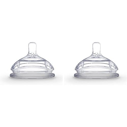Comotomo Silicone Replacement Nipple, Fast Flow, 6+ Months, 2 Count (Pack of 2)