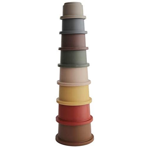 mushie Stacking Cups Toy | Made in Denmark (Retro)