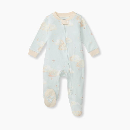 Burt's Bees Baby Organic Sleep & Play Footie Pajamas - Good Night Sky, Newborn