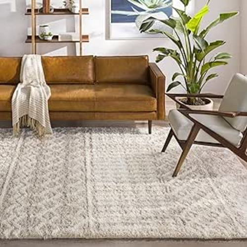 Beige - Nursery Rug : Artistic Weavers Hapsburg Moroccan Shag Area Rug, 7 ft 10 in x 10 ft 2 in, Beige : Home & Kitchen