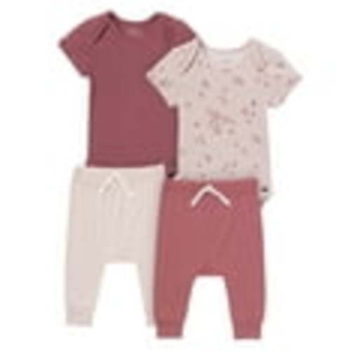 Modern Moments by Gerber Baby Neutral Super Soft 4-Piece Bodysuits and Pants Gift Set, Newborn - 12 Months