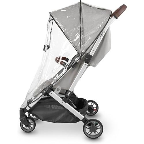 UPPAbaby Minu and Minu V2 Rain Shield/Waterproof and Windproof Coverage/Ventilated Design/Quick Attachment/Easy Access to Child