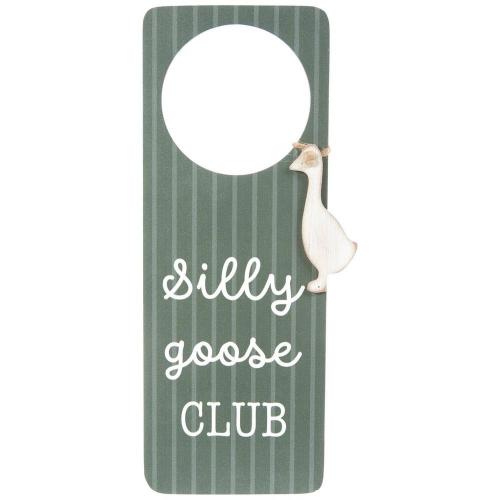 Silly Goose Club Striped Door Hanger