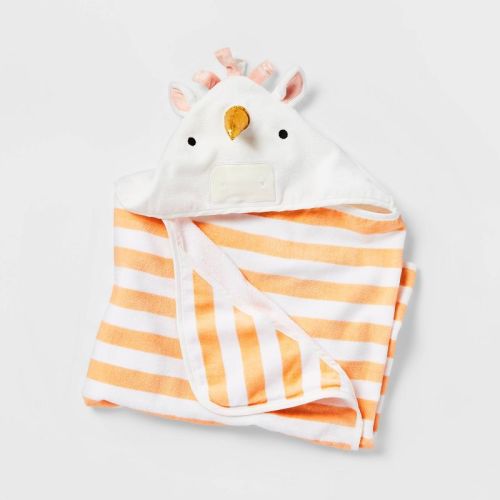 25"x50" Unicorn Kids' Hooded Towel - Pillowfort™: Cotton Velour, Lightweight, Machine Washable, Oeko-tex Certified