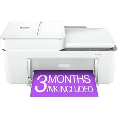 HP DeskJet 4255e Wireless All-in-One Color Inkjet Printer, Scanner, Copier, Best-for-Home, 3 Months of Instant Ink Included (588S6A)