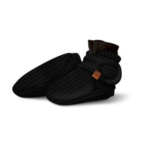 Goumi Organic Knit Stay On Baby Boots - Shadow 3-6m
