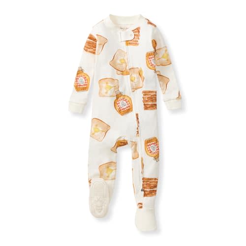 Burt's Bees Baby Baby Boys Boys Sleeper Pjs, 100% Organic Cotton, One-piece Footie, Zip Up Jumpsuit, Snug Fit Pajamas