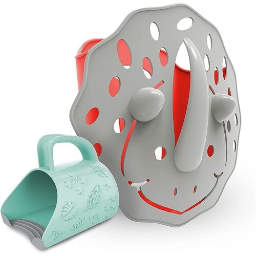 Dr. Brown's CleanUp Dino-Scoop Baby Bath Toy Organizer and Dino-Pour Bath Rinse Cup, 0m+, BPA Free, Certified Plastic Neutral