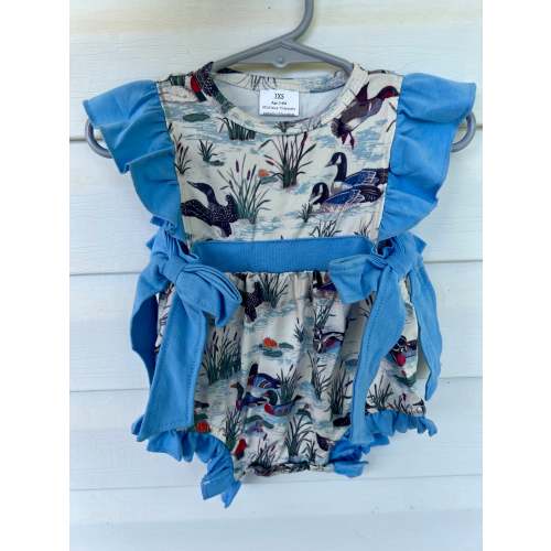 Light Blue Duck Romper - Preorder – Little Southern Brand