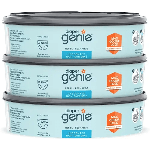 Diaper Genie Diaper Pail System Refills, 3 pack blue