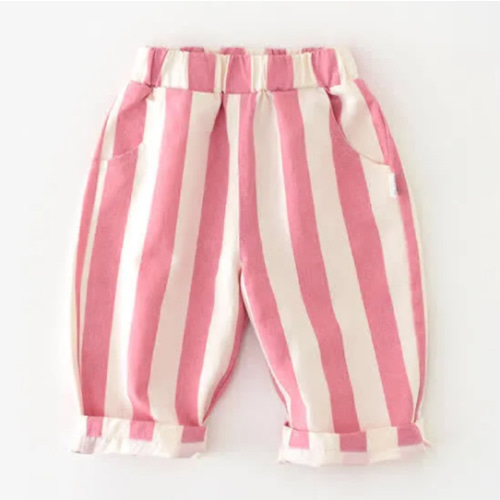 Baby Design Vertical Striped Casual Pants