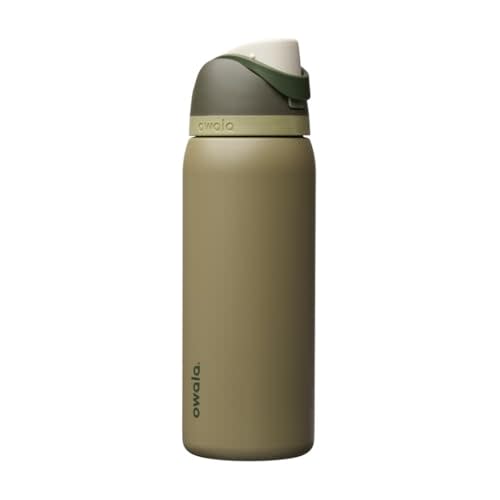 Owala FreeSip Insulated Stainless Steel Water Bottle with Straw, BPA-Free Sports Water Bottle, Great for Travel, 32 Oz, Off Road