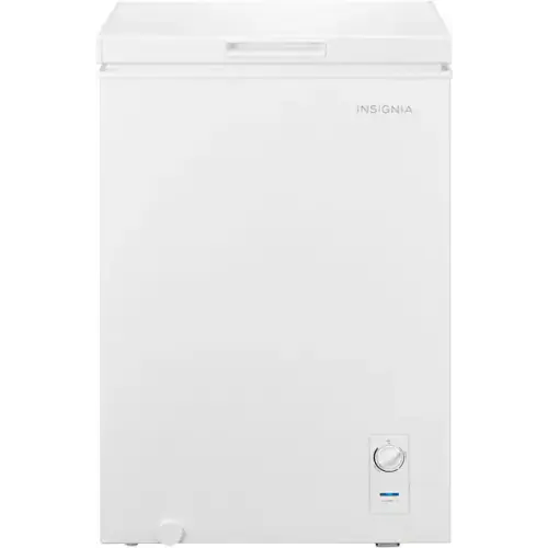 Insignia™ - 3.5 Cu. Ft. Garage-Ready Chest Freezer - White