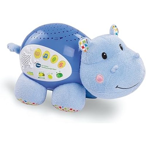 VTech Baby Lil' Critters Soothing Starlight Hippo, Blue Small