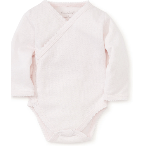 Kissy Pointelle Pink Long Sleeve Bodysuit