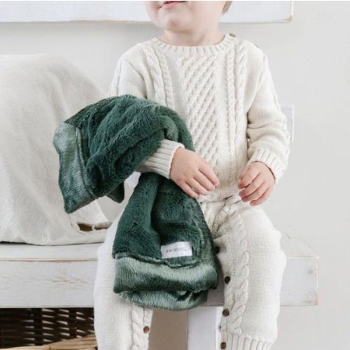 LUSH MINI BLANKET - Hunter Green