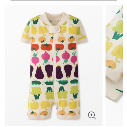 Baby Earth Day 2-Way Zip Shortie Sleeper | Hanna Andersson 3-6 months