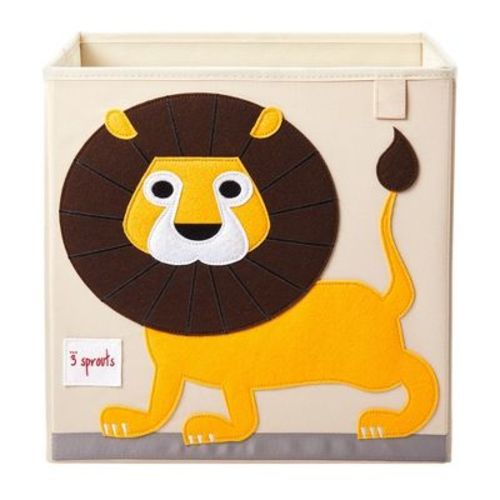 3 Sprouts Toy Storage Cube - 13" - Lion